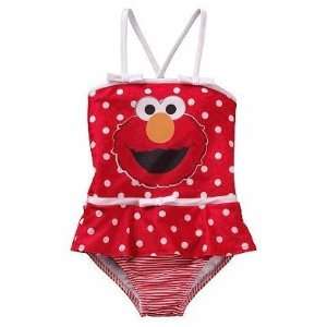  Elmo Polka Dot Swimsuit 2T: Baby