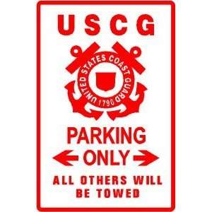  COAST GUARD PARKING sign * st rescue boat: Home & Kitchen
