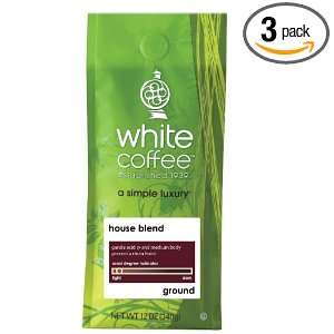 White Coffee House Blend (Ground), 12 Ounce (Pack of 3)  