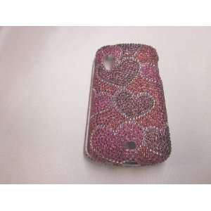  Hearts Pink CRYSTAL RHINESTONE DIAMOND BLING COVER CASE 4 