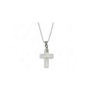  Necklace Mustard Seed Cross Silver 18 Ball Chain 