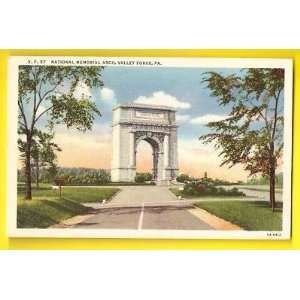  Postcard National Memorial Arch Valley Forge Pa 