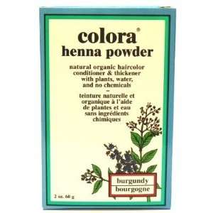 Colora Henna Veg Hair Burgundy 2 oz. (Case of 6): Health 