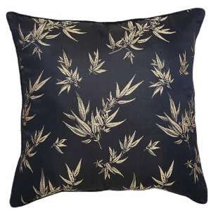  EXP Handmade Silky Black & Gold Cushion Cover / Pillow 