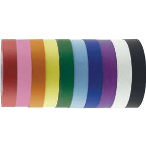  KraftTape Colored Tape Rolls   Assorted Colors   10 pk 