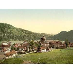 Vintage Travel Poster   St. Blasien general view Black Forest Baden 