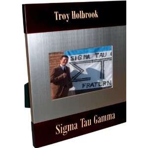  Sigma Tau Gamma Brush Silver Frame 