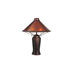  31H Van Erp Amber Mica Table Lamp: Home Improvement