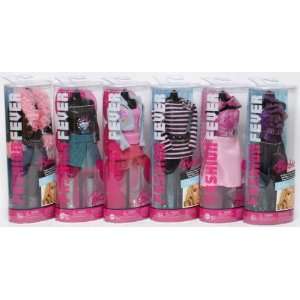  Barbie Fashion Fever Mannequin   a Set of 6 Outfits Toys 
