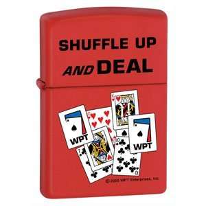  Zippo   Red Matte, Shuffle Up & Deal