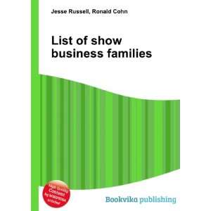  List of show business families Ronald Cohn Jesse Russell 