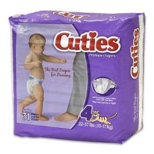  Cuties Baby Diapers   Size 4   31ct Baby