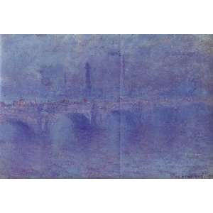   name: Waterloo Bridge Fog Effect, by Monet Claude Home & Kitchen