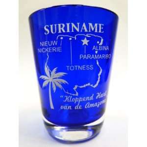  Suriname Cobalt Blue Shot Glass: Kitchen & Dining