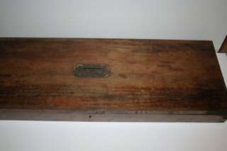 Antique wood Rifle Gun Box Display Case  