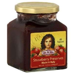 Gia Russa Preserve Strwbrry 12.35 OZ (Pack of 6)  Grocery 