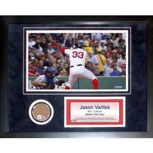 Steiner Sports MLB Boston Red Sox Jason Varitek Mini Dirt Collage 