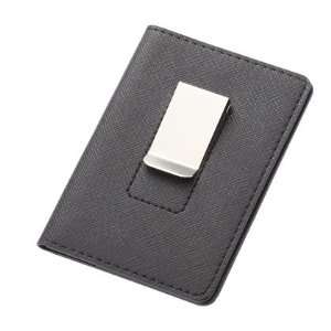   : Black Leatherette ID & Card Holder with Money Clip: Everything Else