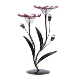  Claret Flower Tealight Holder Candle Stand Centerpiece 