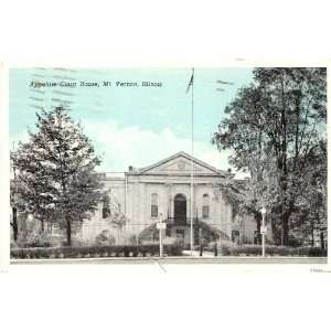 1950s Vintage Postcard   Appellate Court House   Mt. Vernon Illinois