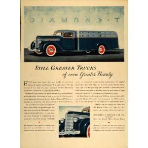 1938 Ad Diamond T Motor Car Co. Trucks Six Wheelers   Original Print 