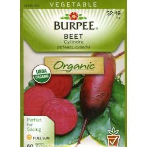  Burpee 60760 Organic Beet Cylindra Seed Packet Patio 