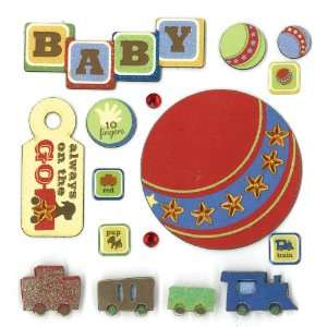  K&Company Baby Fun Grand Adhesions Stickers: Arts, Crafts 