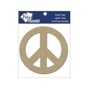  Accents Chipboard Shapes Peace Symbol Natural 8pc: Everything Else