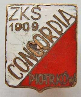 Poland pin football club Concordia Piotrkow Trybunalski  