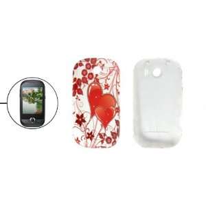  Gino Heart Pattern Plastic Battery Door Cover for Samsung 