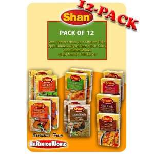 Shan Variety Special Pack Masala Seasoning 1.75oz., 50g (12 Pack 