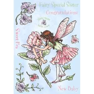  Crafters Flower Fairy Unmounted Stamp Set 4x6 sweetpea 