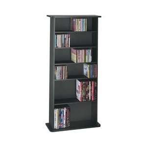  Black Wood Multimedia Storage Cabinet: Home & Kitchen
