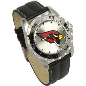  NFL Arizona Cardinals Game Time Leather Watch   Black 