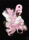 Baby Shower Corsage Baby Socks Pink Ribbons a Duck items in Baby 