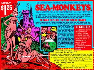SEA MONKEYS SEA MONKEY FUNNY COMIC BOOK AD T SHIRT  