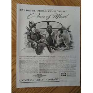  Universal Credit Company,Vintage 30s full page print ad 