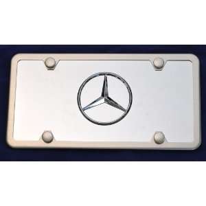  Mercedes benz Logo on Stainless Steel License Plate 