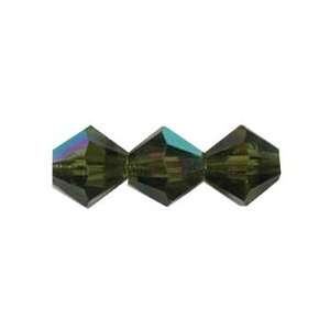  4mm Bicone Czech Crystal Olivine AB Beads Arts, Crafts & Sewing