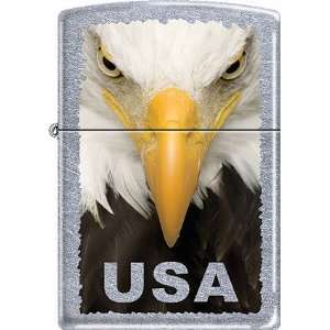 USA American Pride Patriotic Eagle Chrome Zippo Lighter 