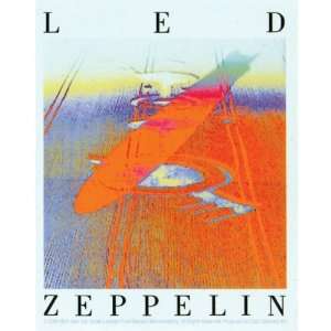  Led Zeppelin   Orange Crop Circle Decal: Automotive