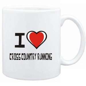    Mug White I love Cross Country Running  Sports
