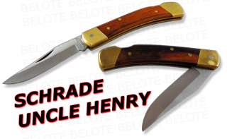 Schrade Uncle Henry Smokey Folding Knife w/ Sheath LB5  