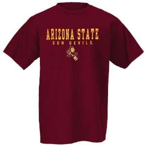  Arizona State Sun Devils Maroon Collegiate Big Name T 