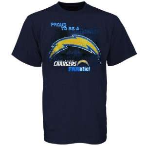  San Diego Chargers Navy Blue Game Film T shirt: Sports 