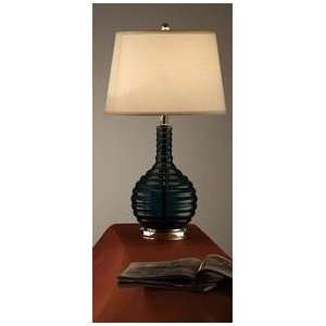  Elegant Table Lamp with Tan Round Shape Shade and Rounded 