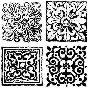    Stampendous Rubber Stamp Quad Cube   Tiled: Arts, Crafts & Sewing