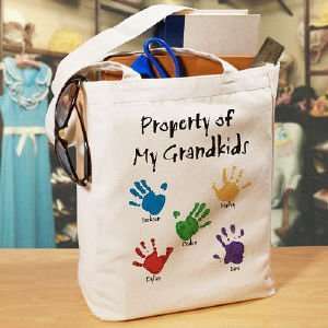  Property of Canvas Personalized Tote Bag 