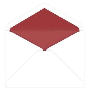  Inner Wedding Envelopes   Tiffany White Red Lined (50 Pack 