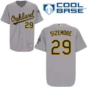 Scott Sizemore Oakland Athletics Authentic Road Cool Base Jersey By 
